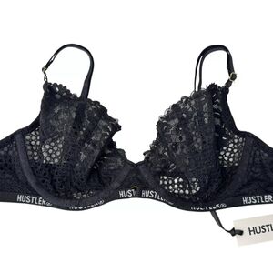 Hustler Hollywood Black Lace Bra